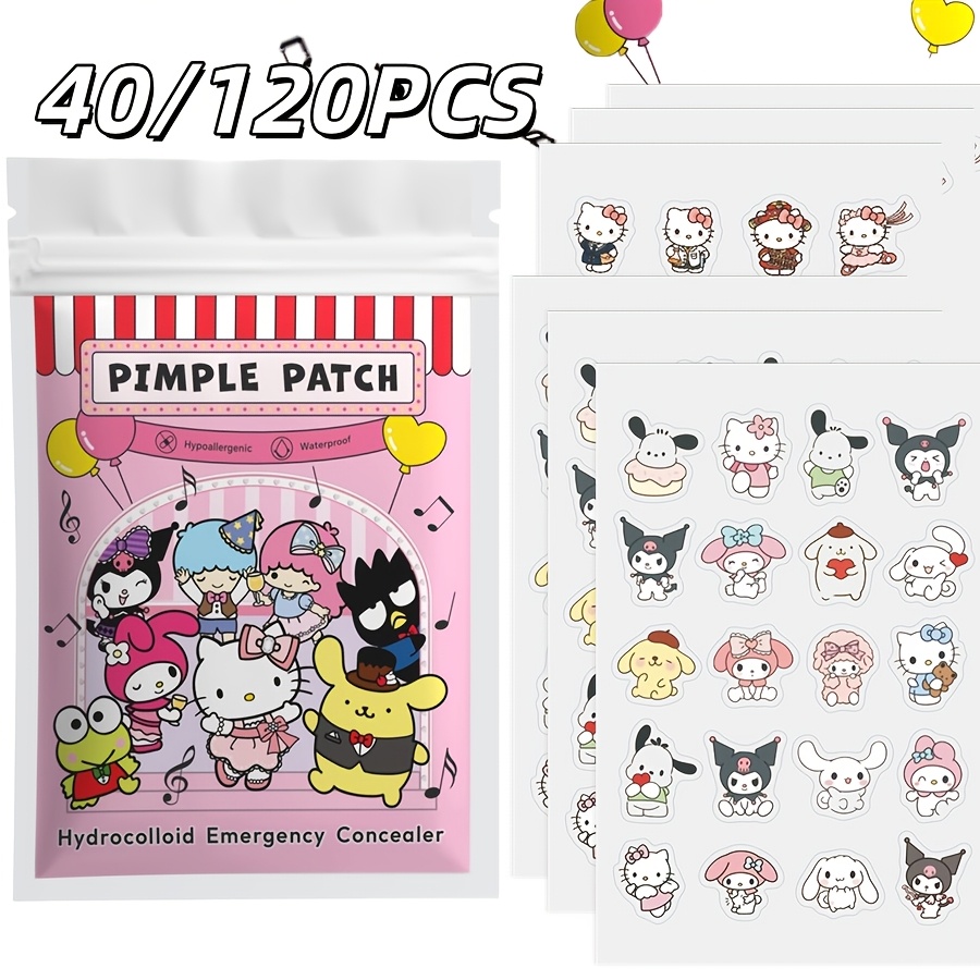 Pressed Powder Foundation - 40/120PCS Hello Kitty acne patch, hydrogel