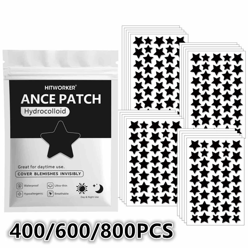 Pressed Powder Foundation - 400/600/800Pcs Star Shape Hydrocolloid Pimple Patches