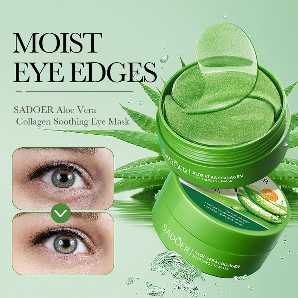 Collagen Eye Patch - 60pcs Aloe Vera Collagen Under Eye
