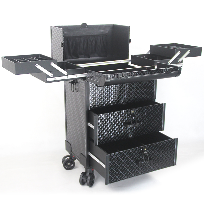 Beauty Makeup Trolley - Large Multi-Layer Professional Trolley Cosmetic Luggage