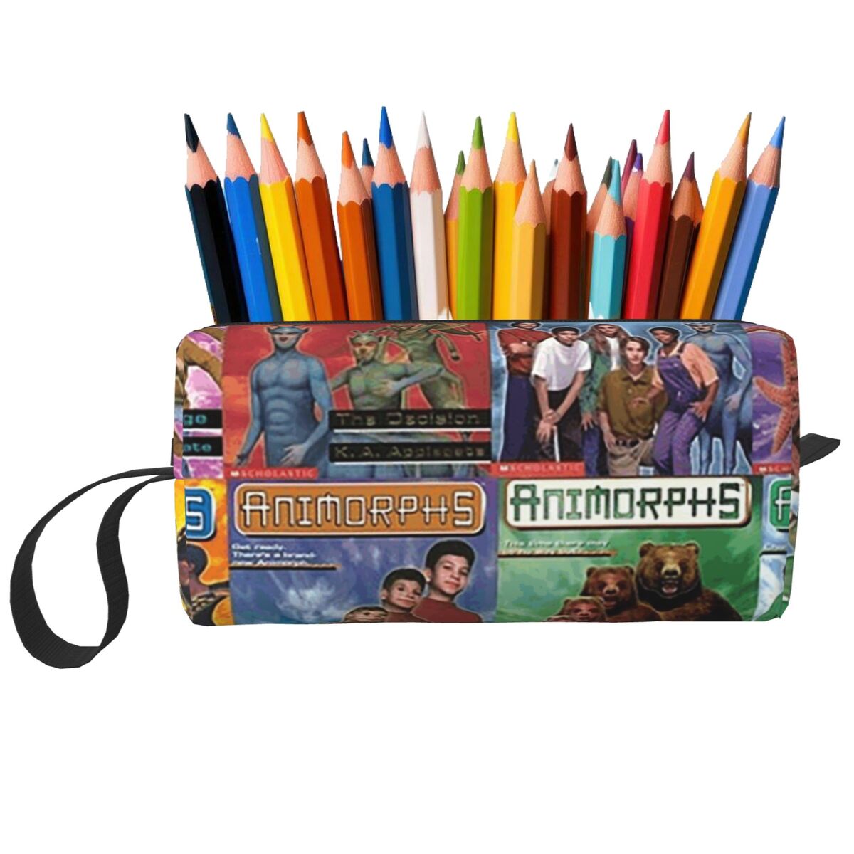 Beauty Book Makeup Kit - Animorphs Book Covers Makeup Bag Cosmetic