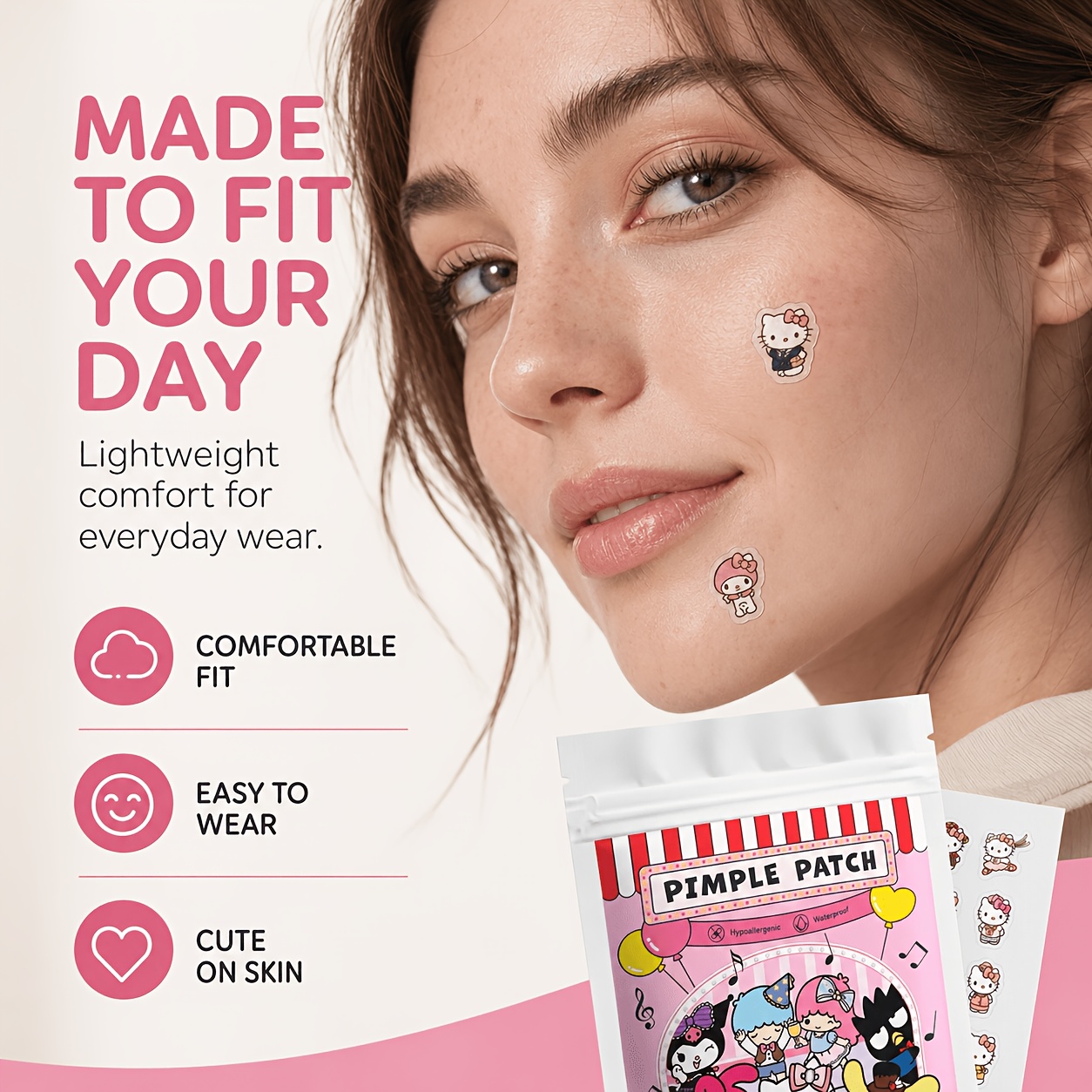 40/120PCS Hello Kitty acne pat - Pressed Powder Foundation review and price