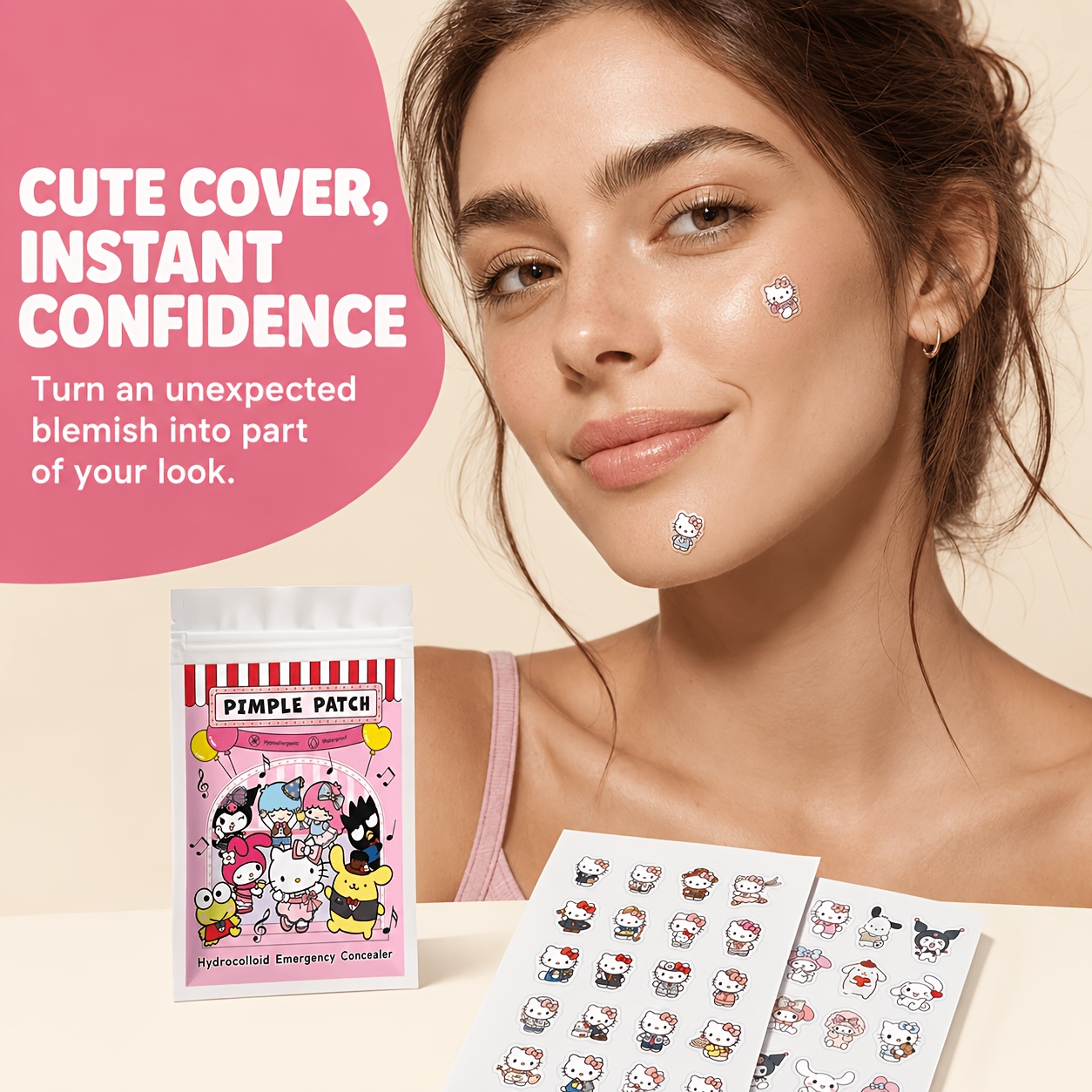 40/120PCS Hello Kitty acne pat - Pressed Powder Foundation review and price