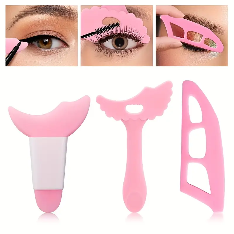 3Pcs Silicone Eye Makeup Stenc - Beauty Makeup Drawing review and price