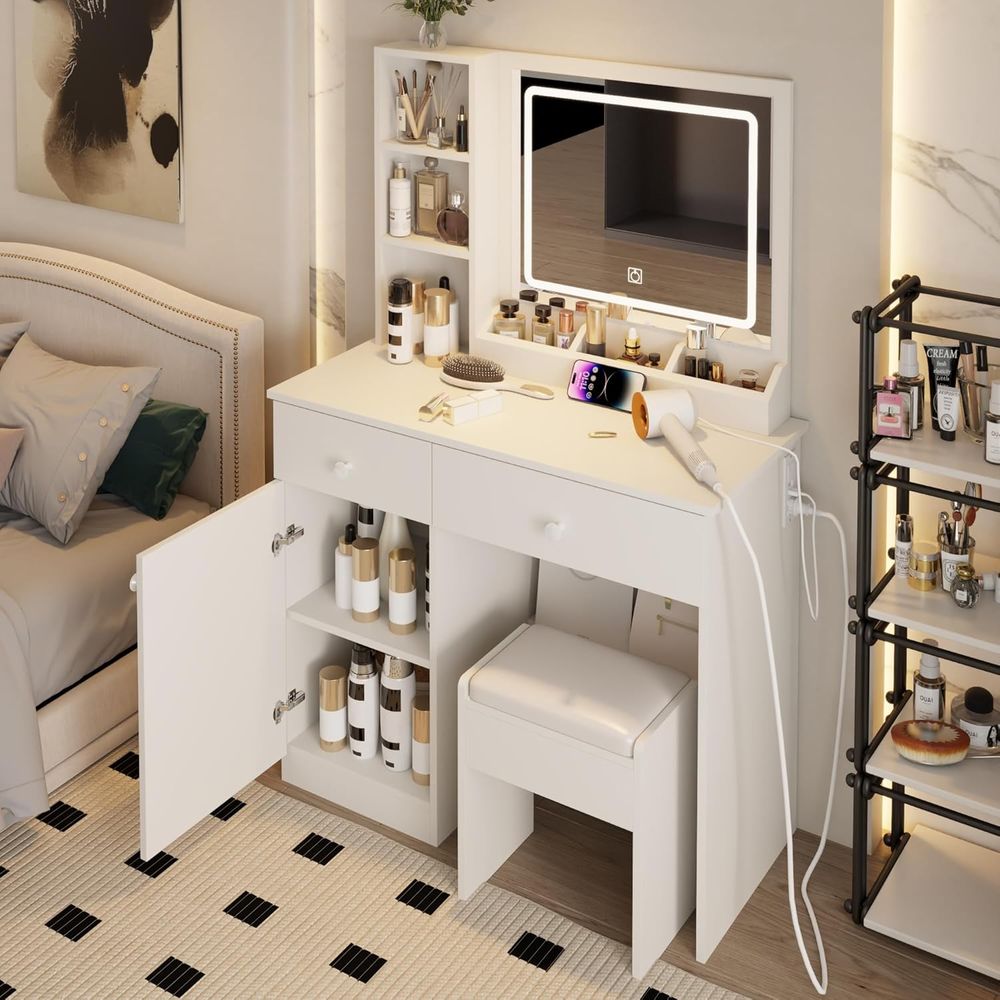 Dring Table Set, Large Storage - Beauty Makeup Outlet review and price