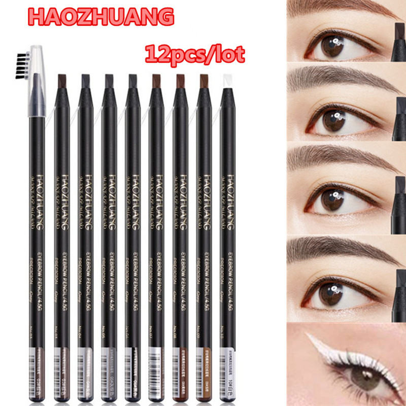 12PCS White Eyebrow Pencil Dra - Beauty Makeup Drawing review and price