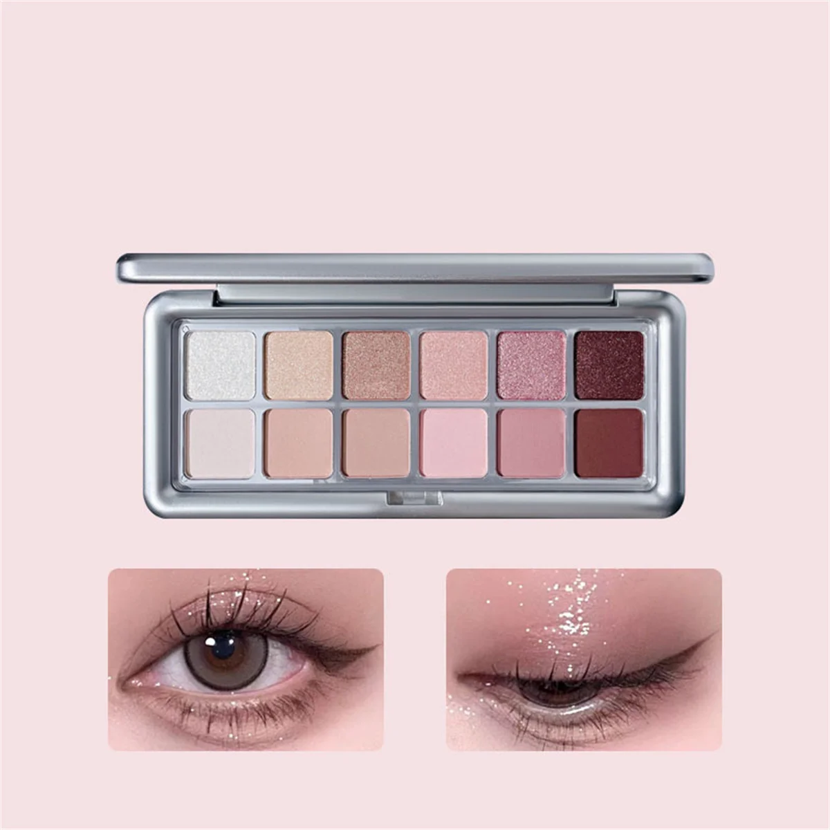 12 Color Eye Shadow Plate Matt - Beauty Book Makeup Kit review and price