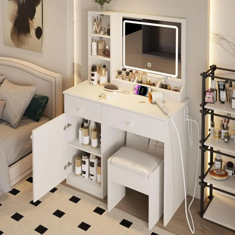 Dring Table Set, Large Storage - Beauty Makeup Outlet review and price