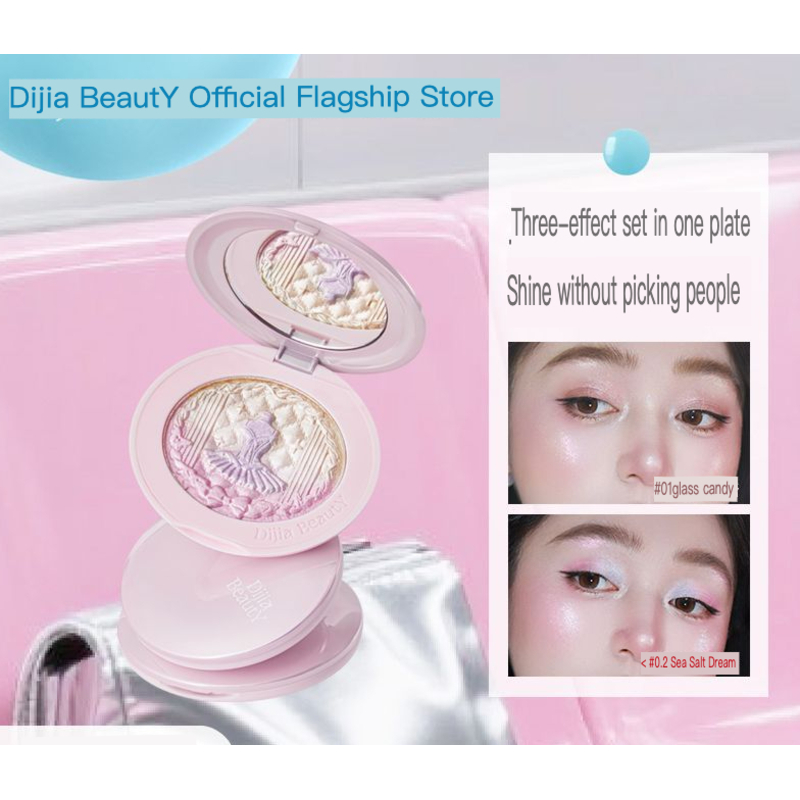 DIJIA Highlighting Cream Three - Highlighter Bronzer Palette review and price