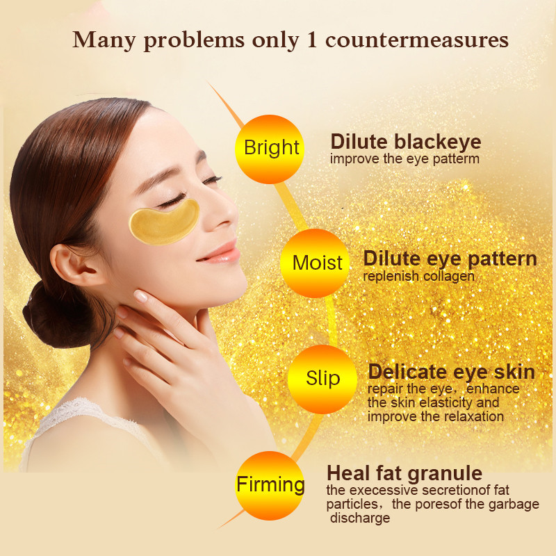 5/10/20/30 Pairs Crystal Gold  - Collagen Eye Patch review and price