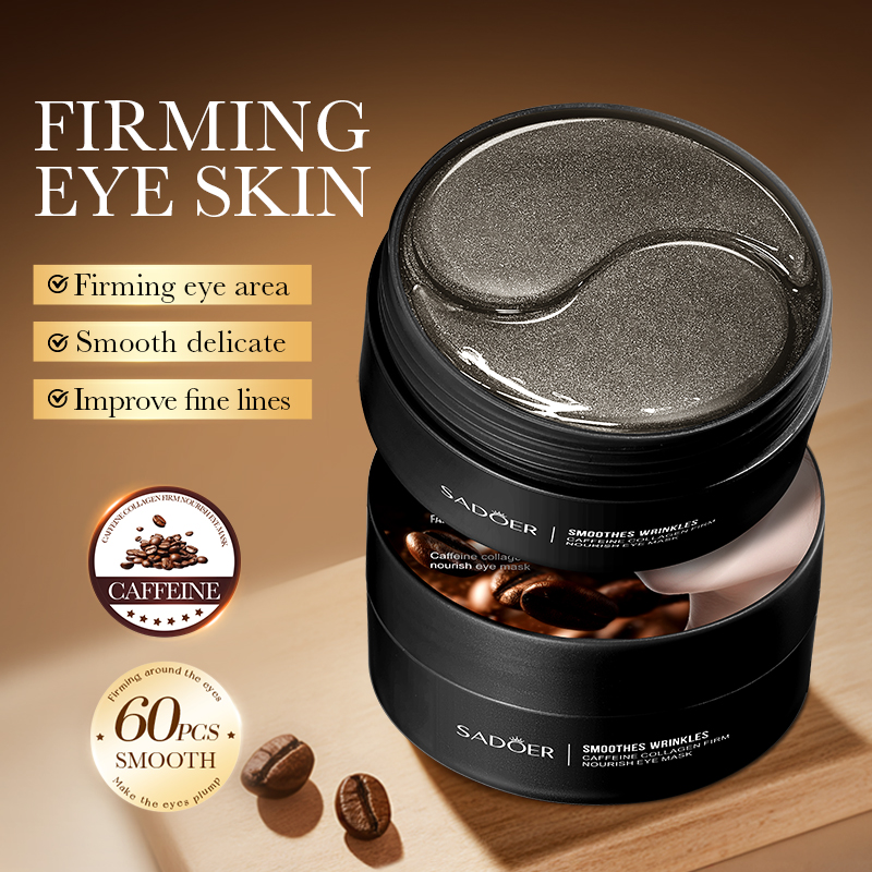 60pcs SADOER Caffeine Crystal  - Collagen Eye Patch review and price