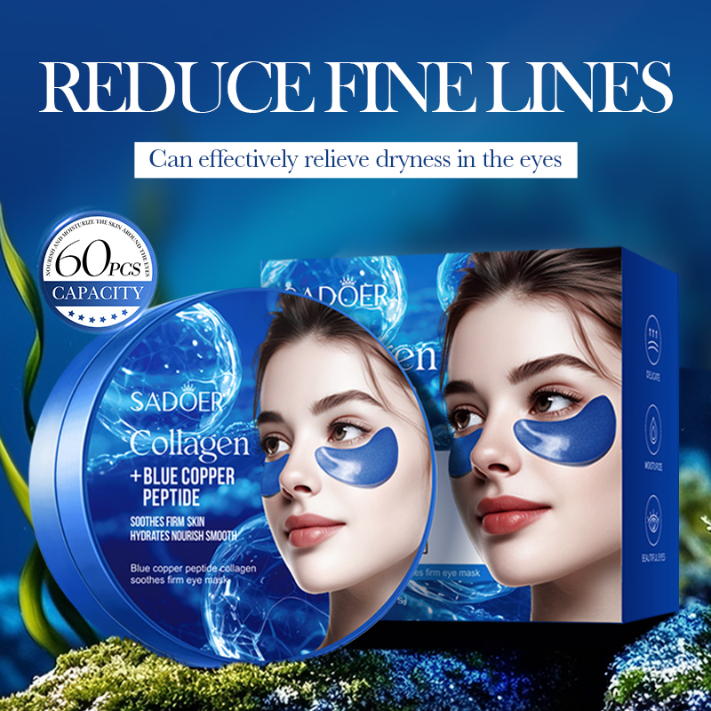 60pcs SADOER Caffeine Crystal  - Collagen Eye Patch review and price