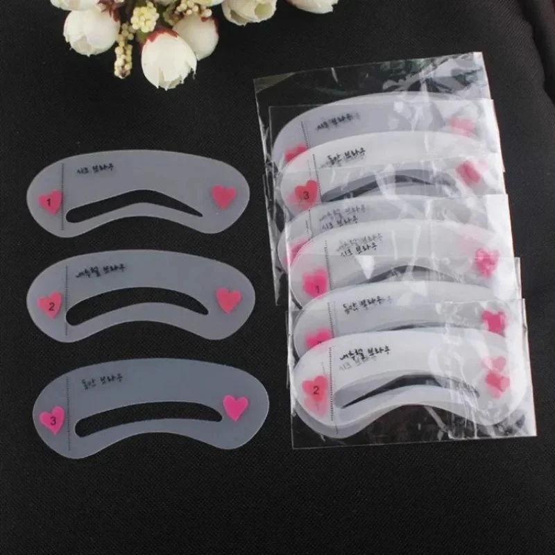 1/2/4/6set Reusable Eyebrow St - Beauty Makeup Drawing review and price