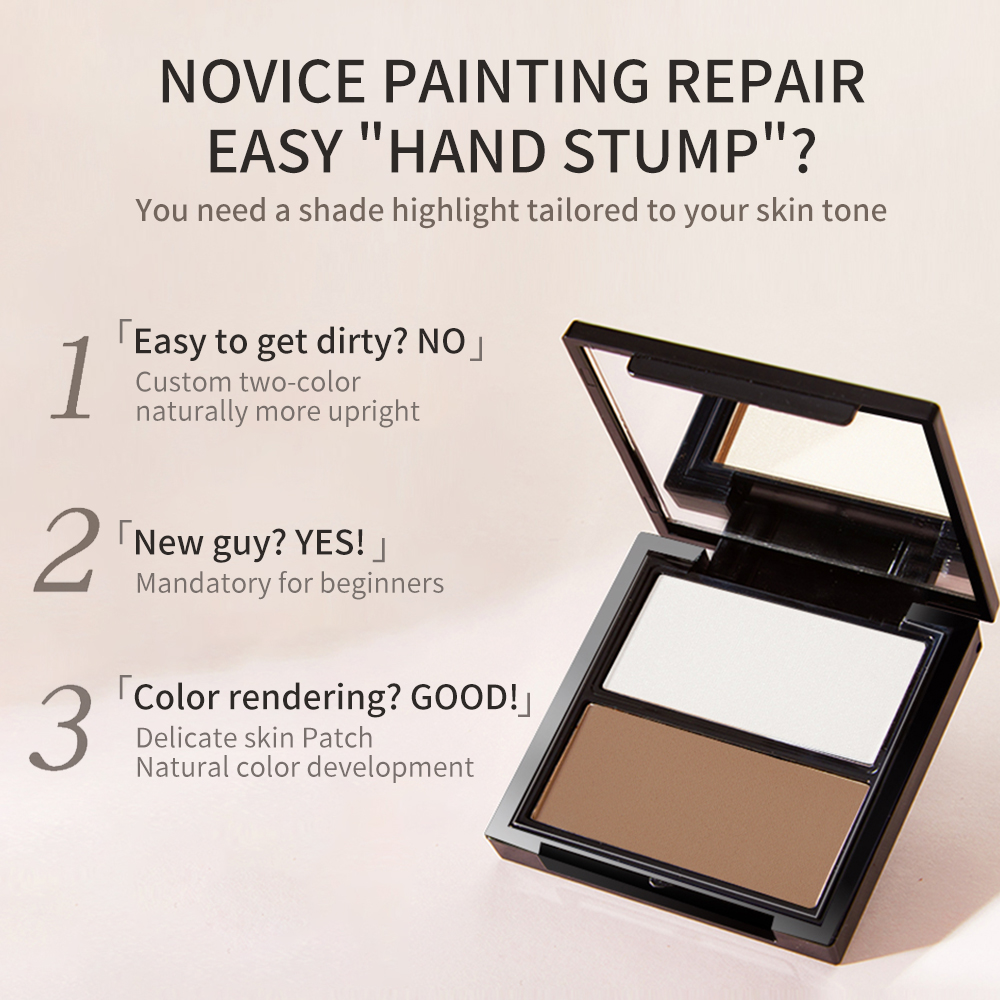 NOVO 3D Sculpting Dual-Color C - Highlighter Bronzer Palette review and price