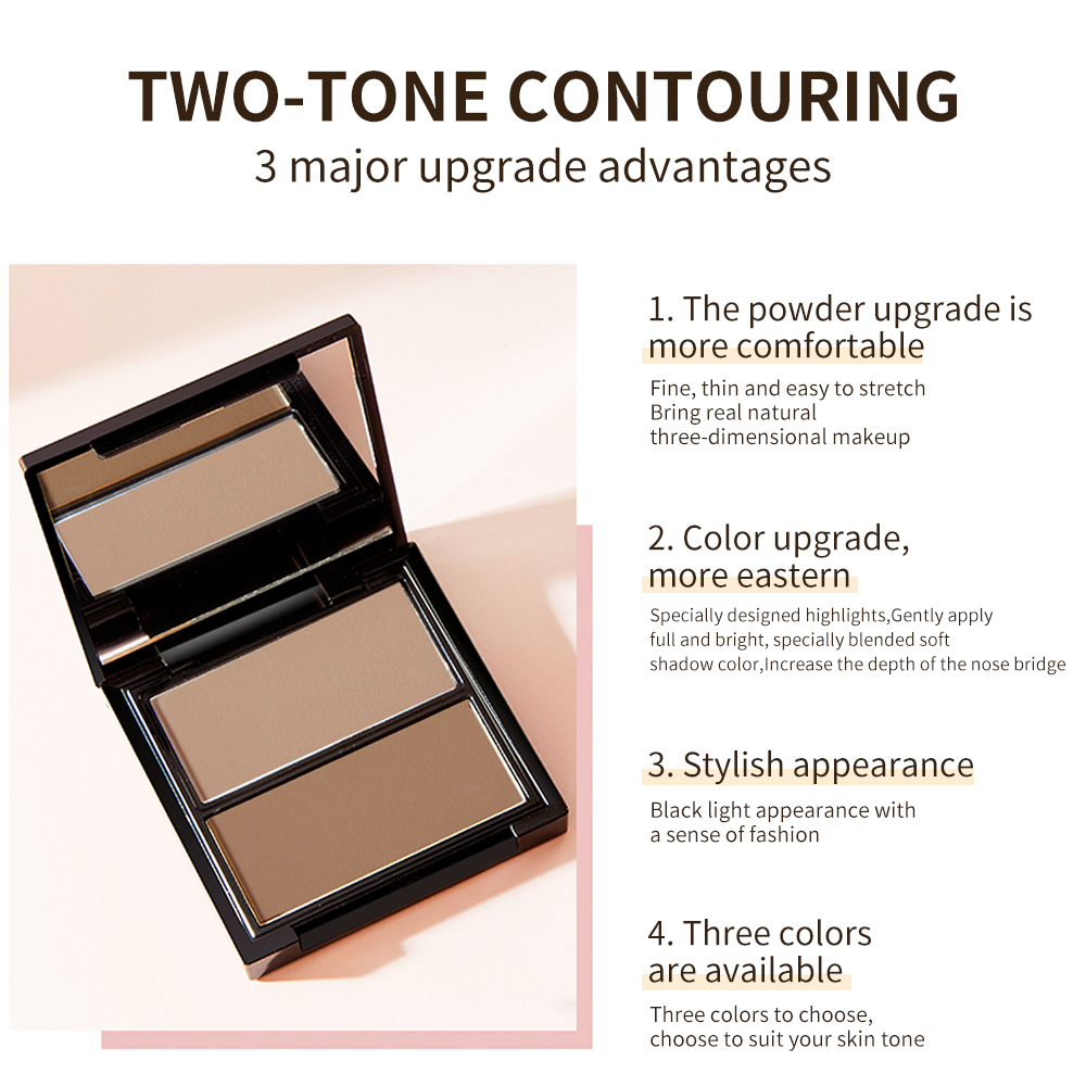 NOVO 3D Sculpting Dual-Color C - Highlighter Bronzer Palette review and price