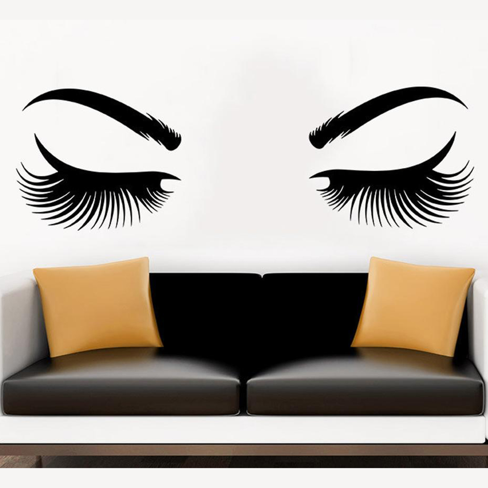 Eyes Wall Sticker Vinyl Sticke - Makeup Master Beauty Salon review and price