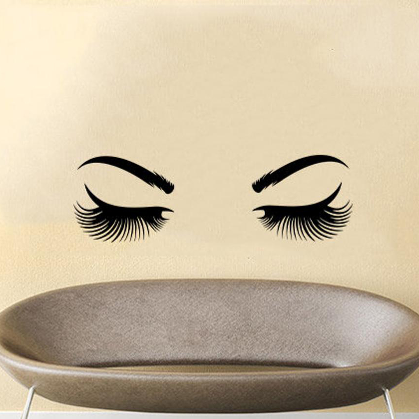Eyes Wall Sticker Vinyl Sticke - Makeup Master Beauty Salon review and price